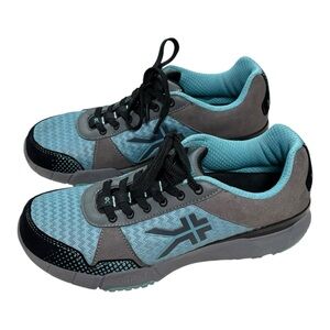 KURU Quest Shoes Womens 7.5 Blue Gray Athletic Walking Sneakers Comfort Support
